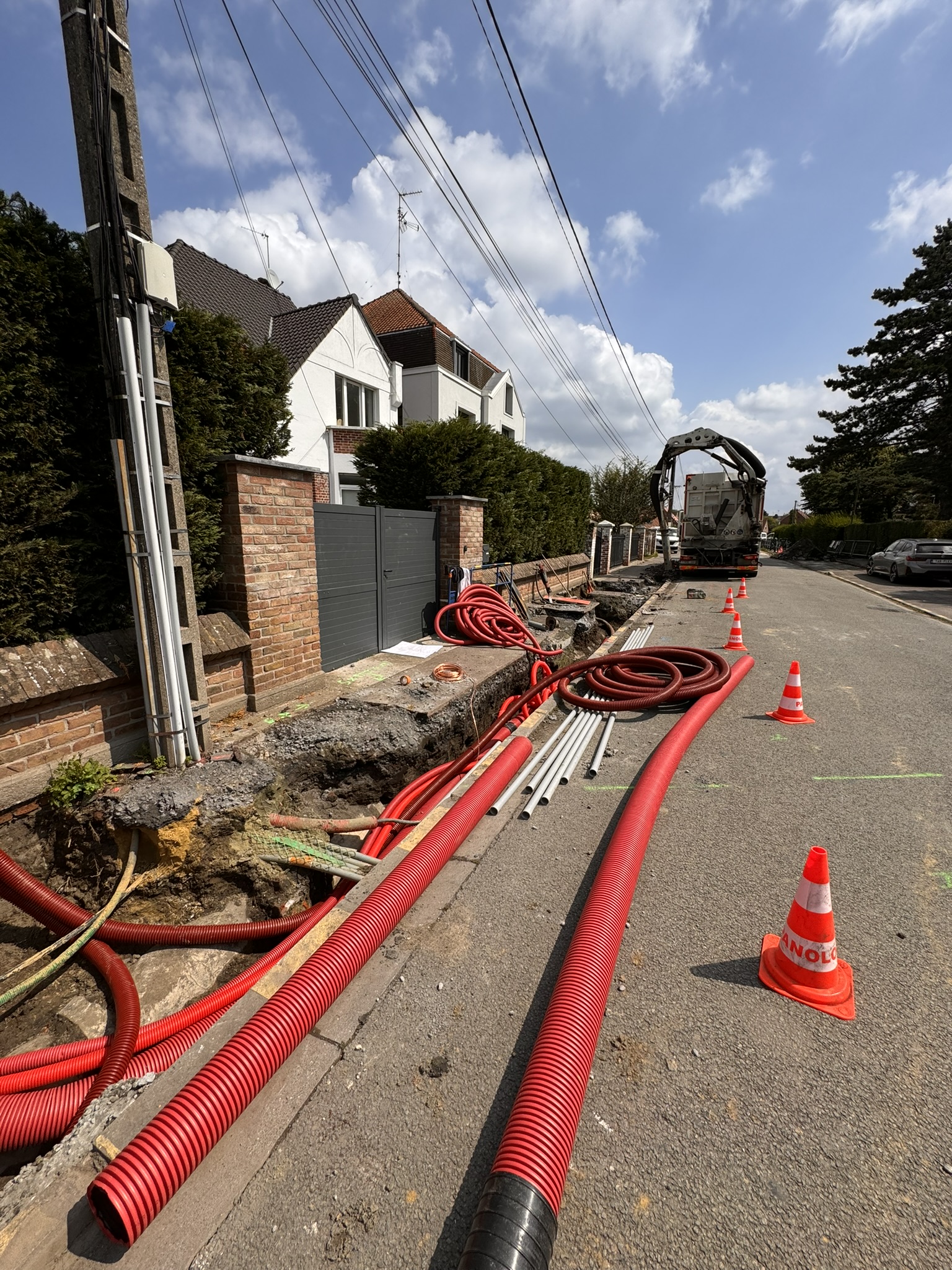dégagement de réseaux existants